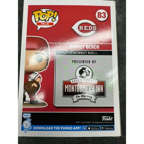 NEW Johnny Bench Cincinnati Reds Funko Pop Figure, brand new in box! - Picture 2 of 3